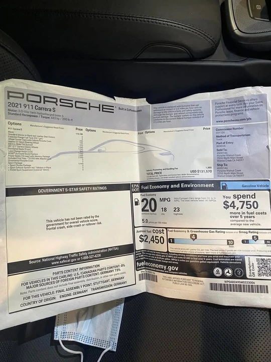 2021 Porsche 992 Carrera S - Image 12 of 12