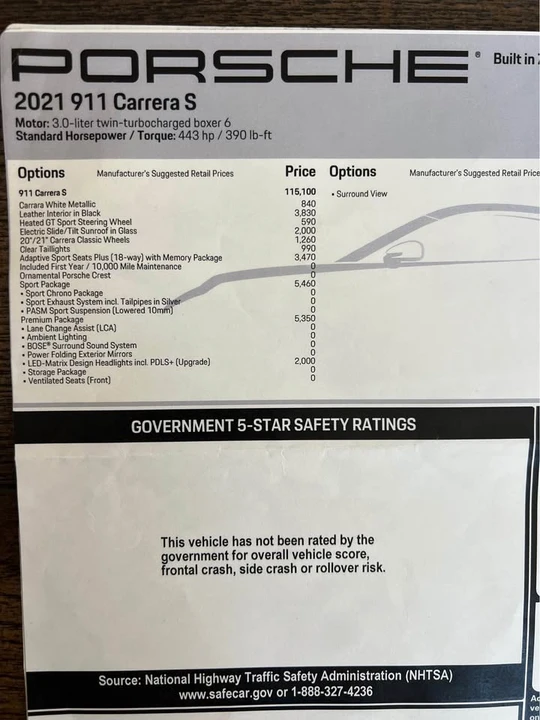 2021 Porsche 992 Carrera S - Image 11 of 12