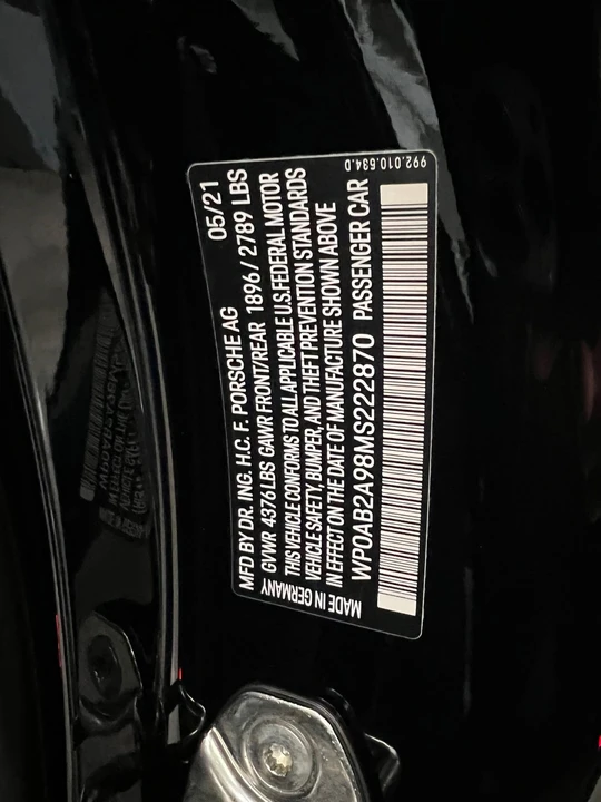 2021 Porsche 992 Carrera S - Image 11 of 22