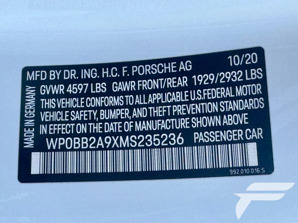2021 Porsche 992 Targa 4 & 4S - Image 26 of 31