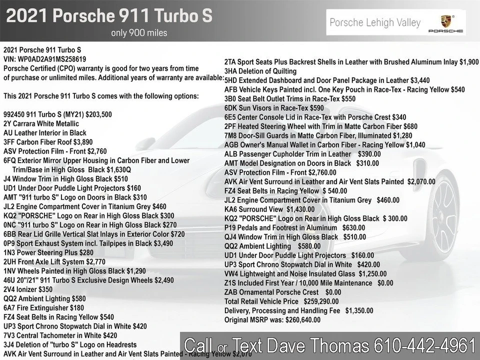 2021 Porsche 992 Turbo S - Image 2 of 24