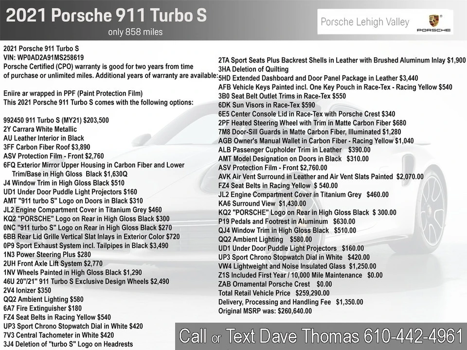 2021 Porsche 992 Turbo S - Image 2 of 24