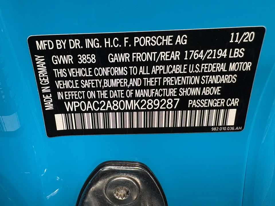 2021 Porsche 718 Cayman GT4 - Image 14 of 20