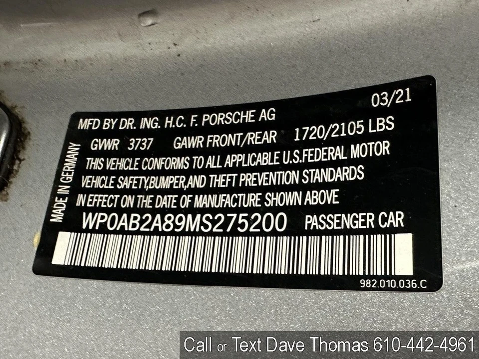 2021 Porsche 718 Cayman S - Image 13 of 21