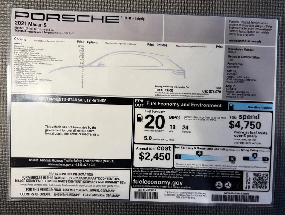 2021 Porsche Macan S - Image 11 of 13