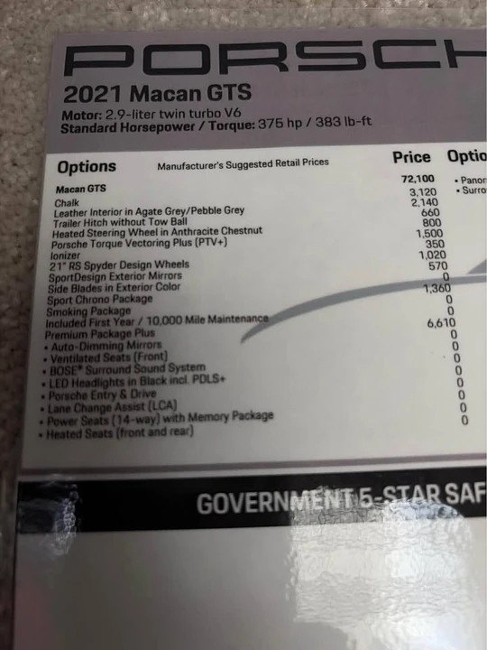 2021 Porsche Macan GTS - Image 17 of 19