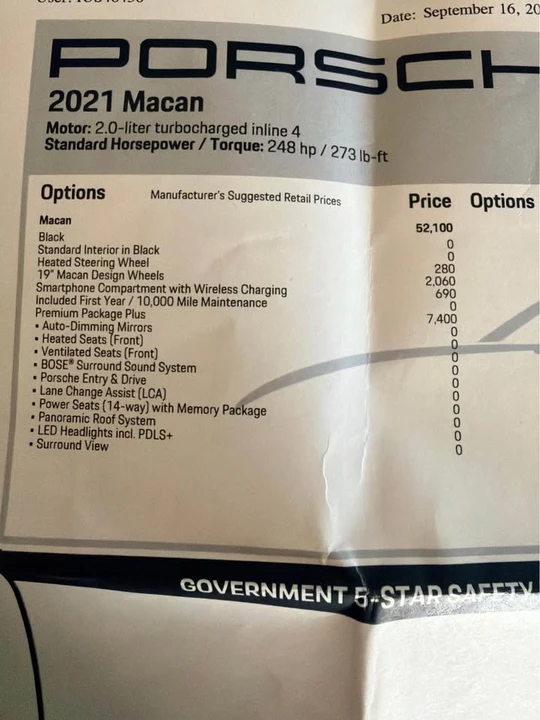 2021 Porsche Macan Turbo - Image 11 of 11