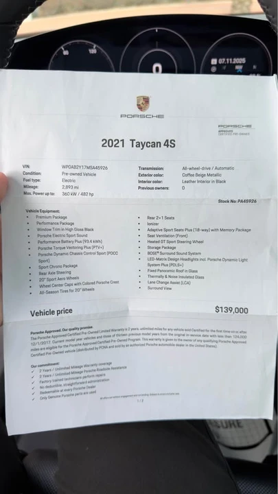 2021 Porsche Taycan 4S - Image 20 of 20