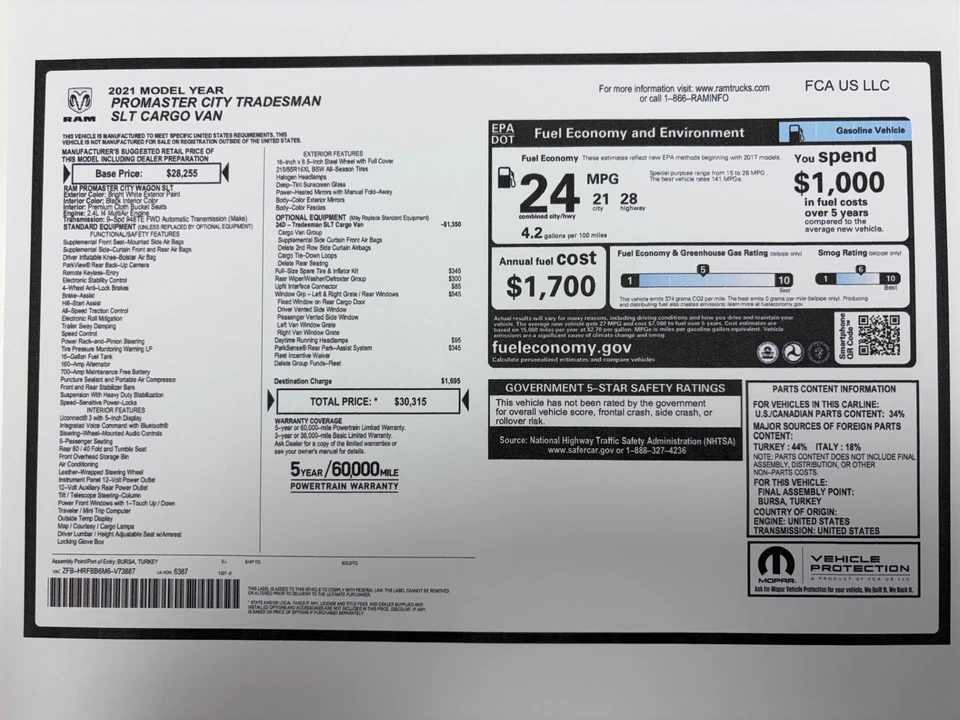 2021 Ram ProMaster - Image 2 of 21