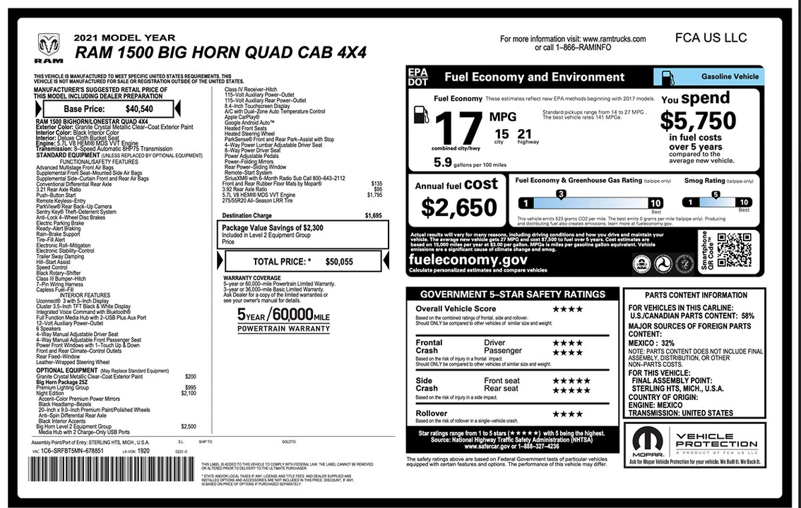 2021 Ram 1500 2nd Gen - Image 7 of 21