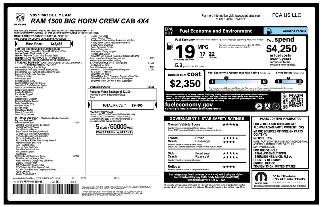 2021 Ram 1500 2nd Gen - Image 2 of 24