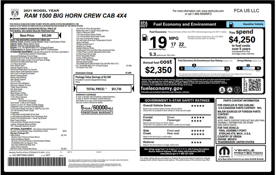 2021 Ram 1500 2nd Gen - Image 8 of 12
