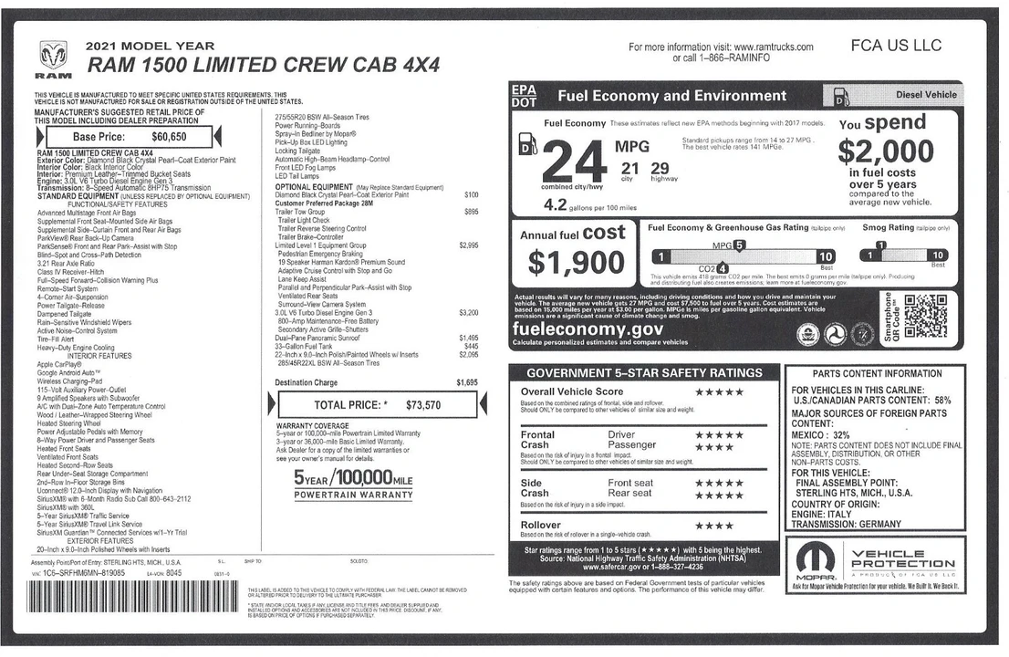 2021 Ram 1500 2nd Gen - Image 2 of 18