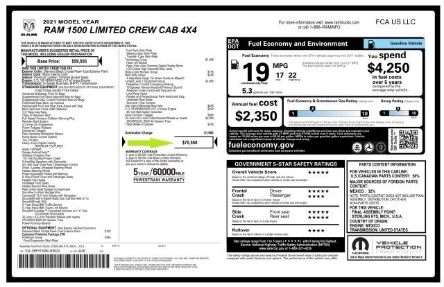 2021 Ram 1500 2nd Gen - Image 17 of 17