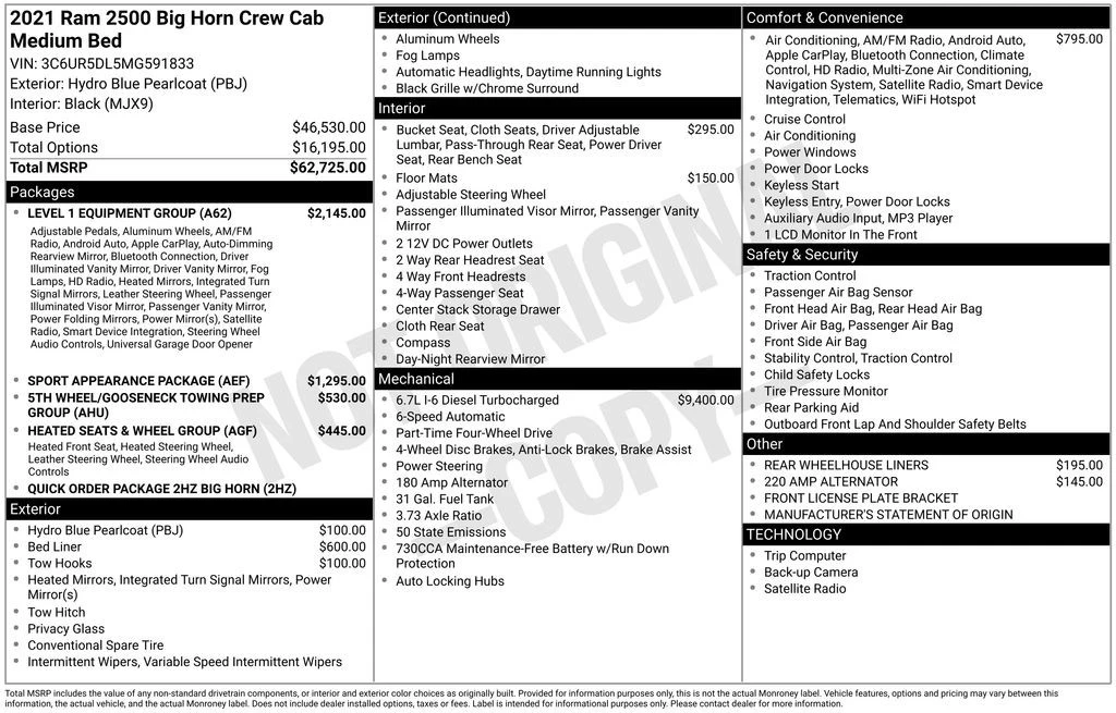 2021 Ram 2500 - Image 6 of 12