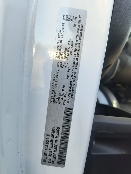 2021 Ram ProMaster - Image 11 of 11