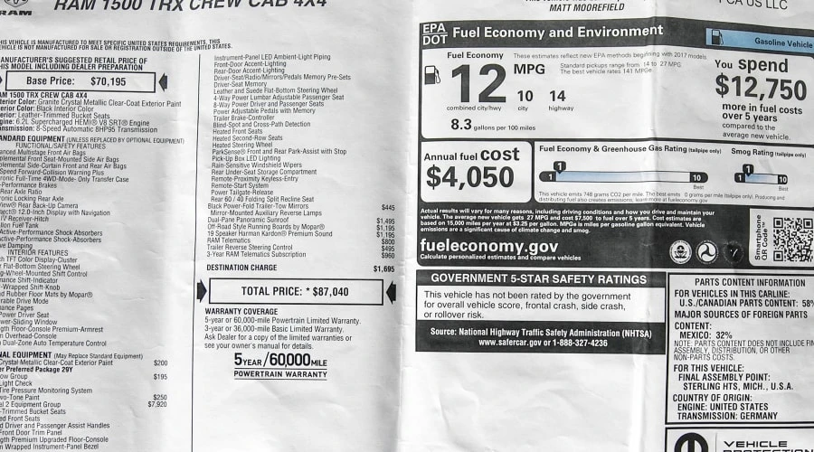 2021 Ram 1500 TRX 1st Gen - Image 31 of 31