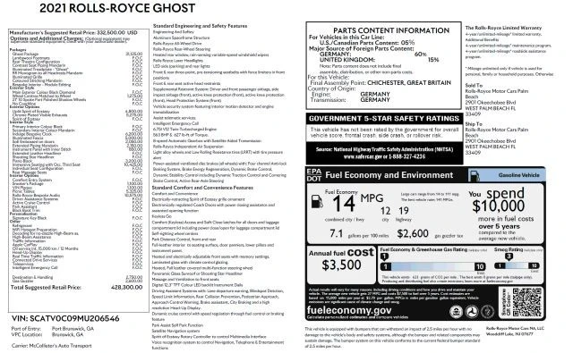 2021 Rolls-Royce Ghost 2nd Gen - Image 6 of 31