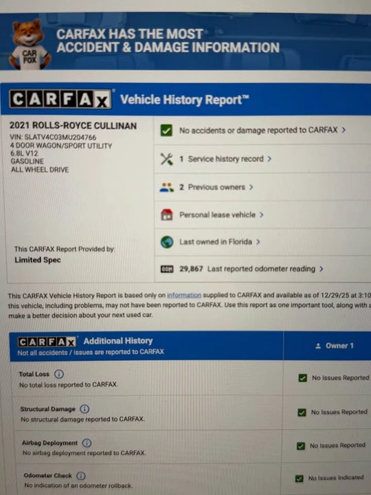 2021 Rolls-Royce Cullinan - Image 9 of 9