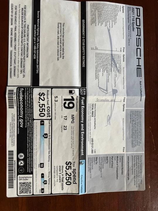 2021 Porsche 718 Boxster Spyder - Image 9 of 10