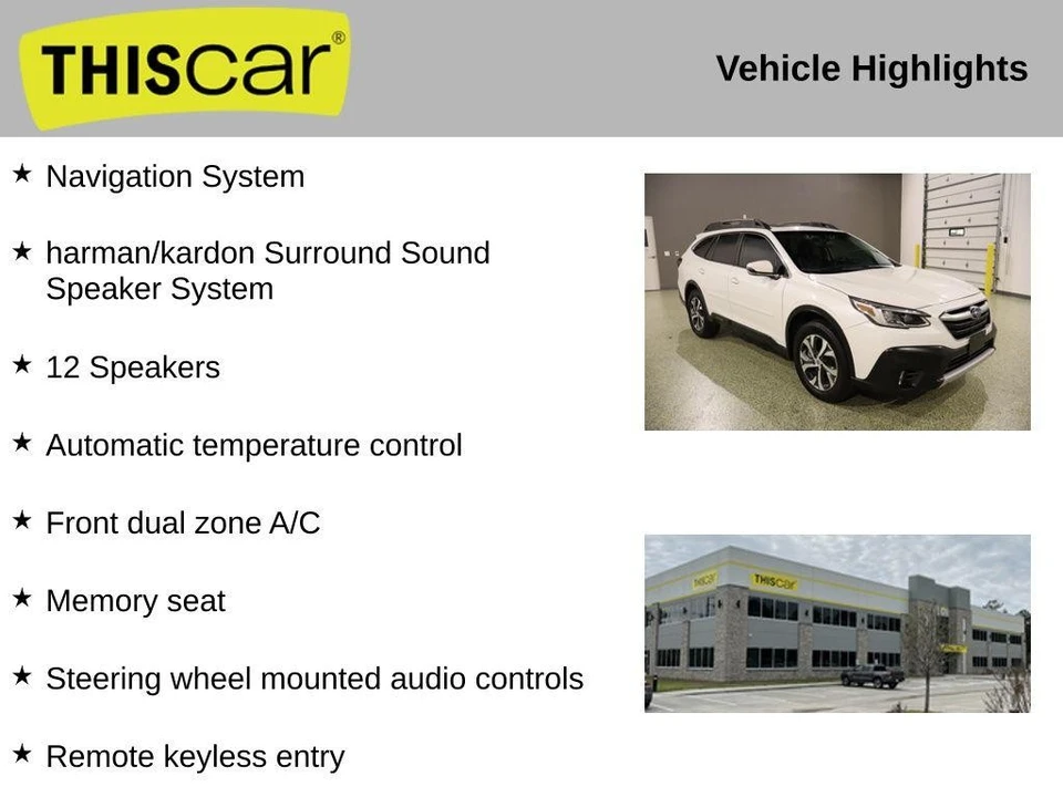 2021 Subaru Outback 6th Gen - Image 11 of 12