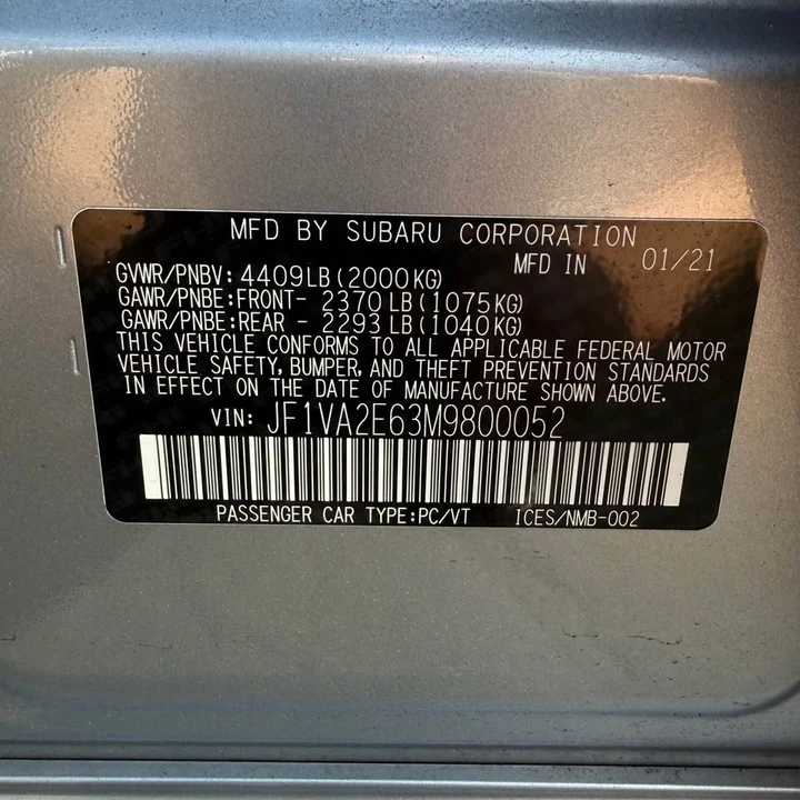 2021 Subaru Impreza 5th Gen - Image 16 of 16