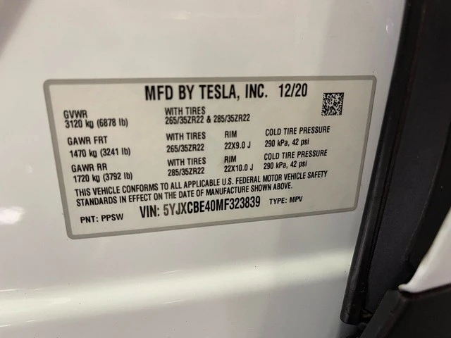 2021 Tesla Model X Plaid - Image 21 of 21