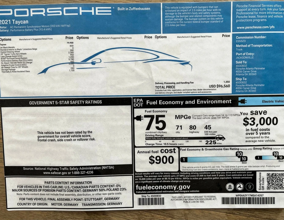 2021 Porsche Taycan - Image 31 of 31
