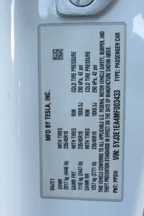 2021 Tesla Model 3 - Image 13 of 21