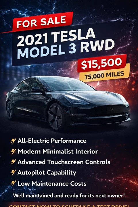 2021 Tesla Model 3 - Image 8 of 8