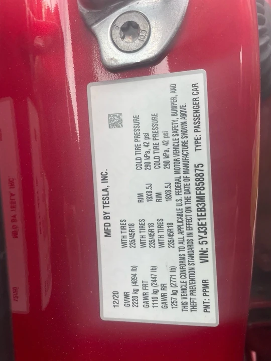 2021 Tesla Model 3 - Image 5 of 5