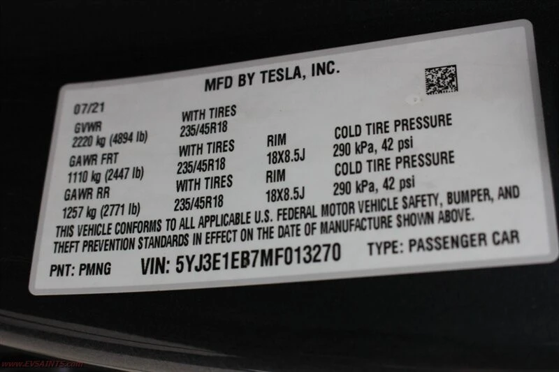 2021 Tesla Model 3 - Image 19 of 19