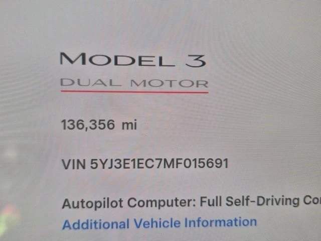 2021 Tesla Model 3 Performance - Image 3 of 5