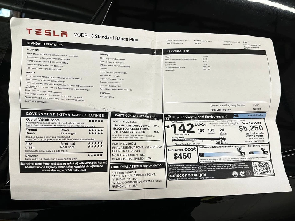 2021 Tesla Model 3 - Image 12 of 21
