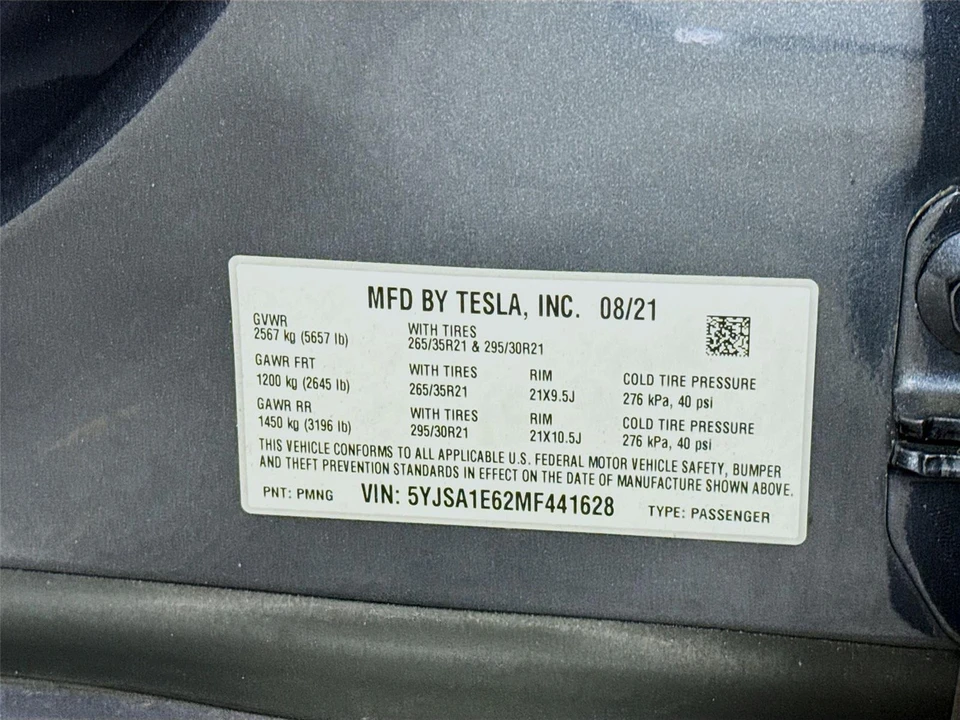 2021 Tesla Model S Plaid - Image 15 of 17