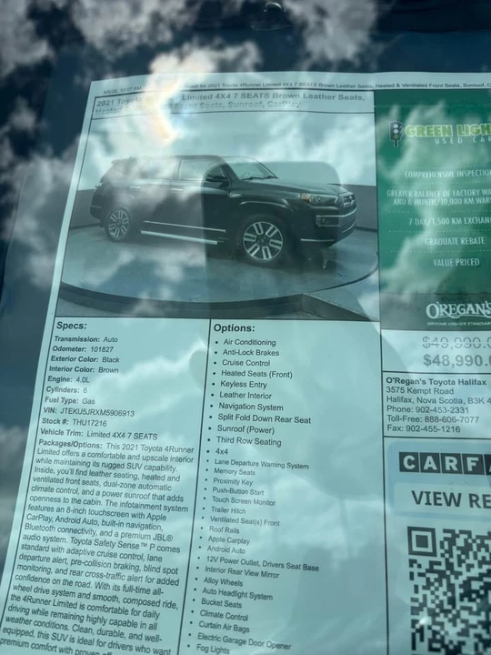 2021 Toyota 4Runner 5th Gen - Image 8 of 8