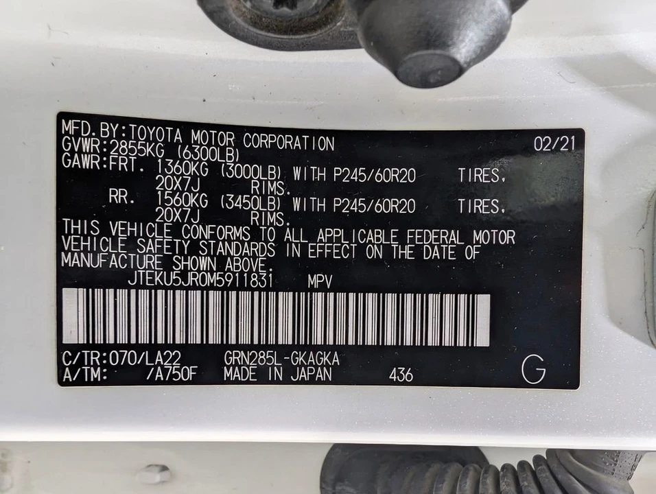 2021 Toyota 4Runner 5th Gen - Image 10 of 12