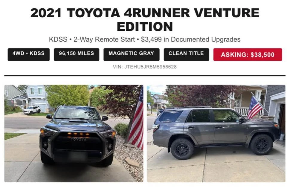 2021 Toyota 4Runner 5th Gen - Image 2 of 16