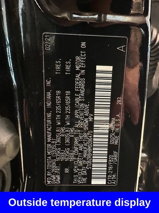 2021 Toyota Highlander - Image 12 of 12