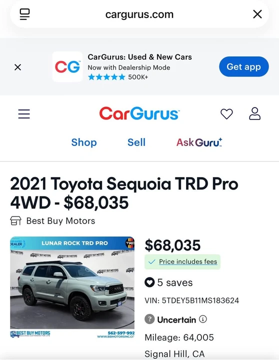 2021 Toyota Sequoia 2nd Gen - Image 4 of 4