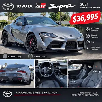2021 Toyota Supra Hatchback Coupe 2D
