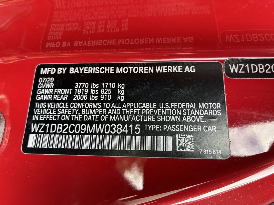 2021 Toyota GR Supra 5th Gen - Image 27 of 27