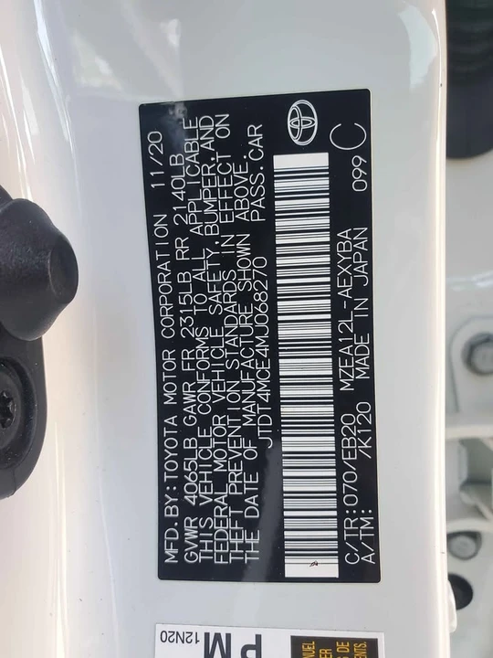 2021 Toyota Corolla 12th Gen - Image 8 of 15