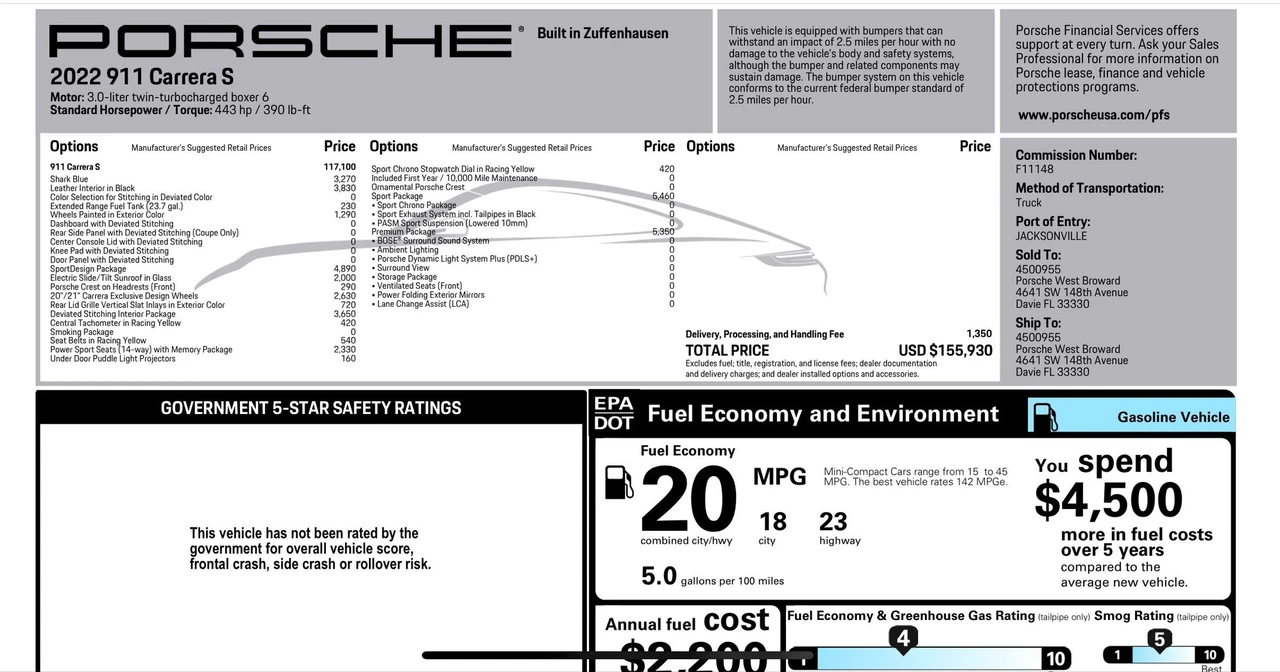 2022 Porsche 992 Carrera S - Image 11 of 24