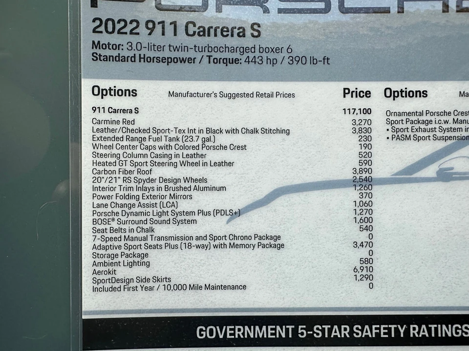 2022 Porsche 992 Carrera S - Image 6 of 6