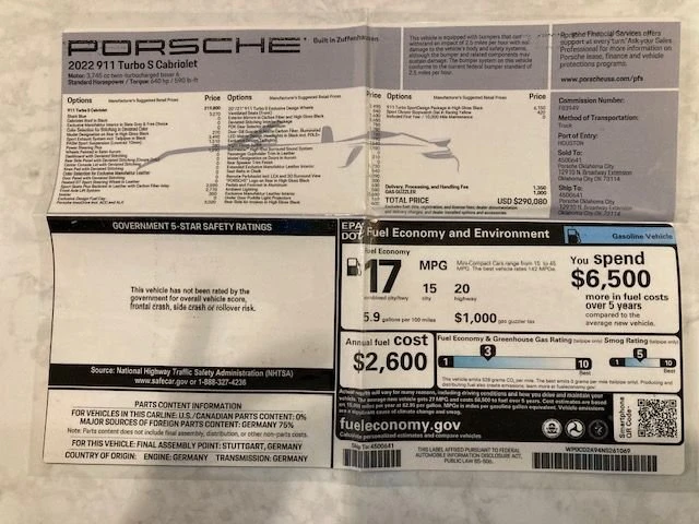 2022 Porsche 992 Turbo S - Image 22 of 22