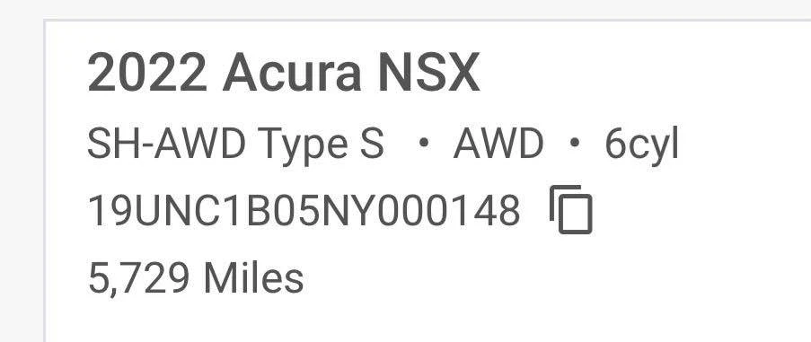 2022 Acura NC1 NSX Type S - Image 9 of 9