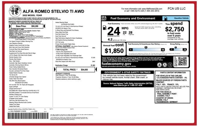 2022 Alfa Romeo Stelvio - Image 3 of 12