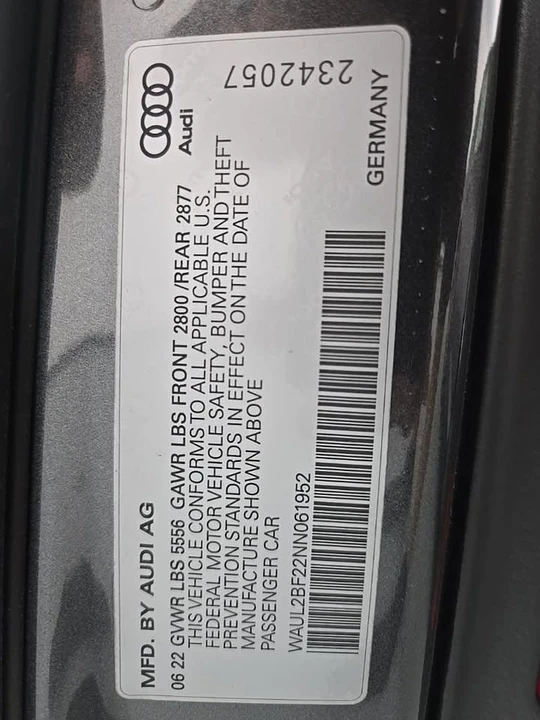 2022 Audi C8 A6 - Image 13 of 13