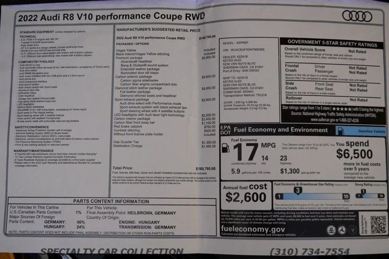 2022 Audi 4S R8 - Image 4 of 12